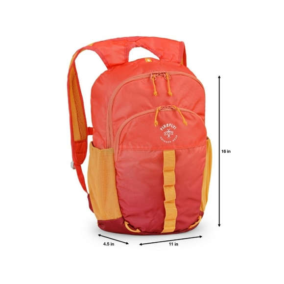 Firefly! Outdoor Gear Youth Outdoor Camping Backpack - Red & Orange, Unisex. - Picture 12 of 13